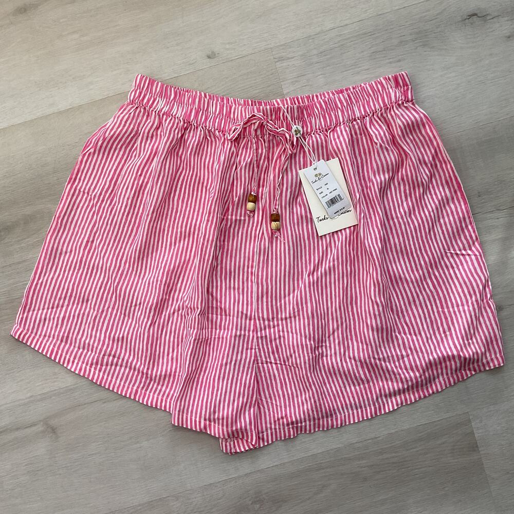 Turks and Caicos Seersucker Drawstring Shorts XL NWT
